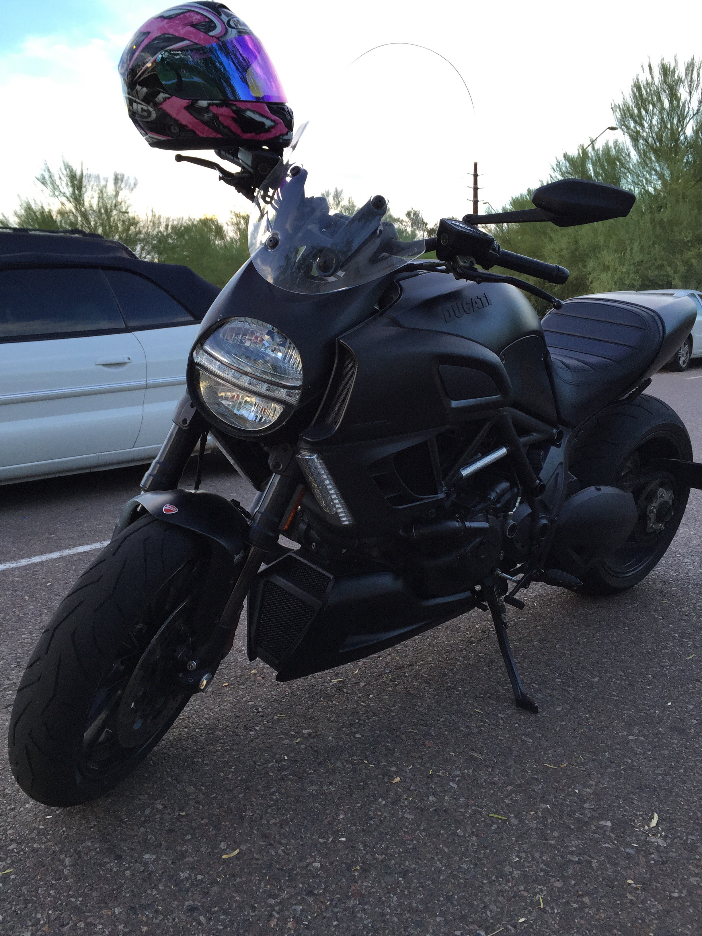 Blacked Out Ducati Diavel On The Go