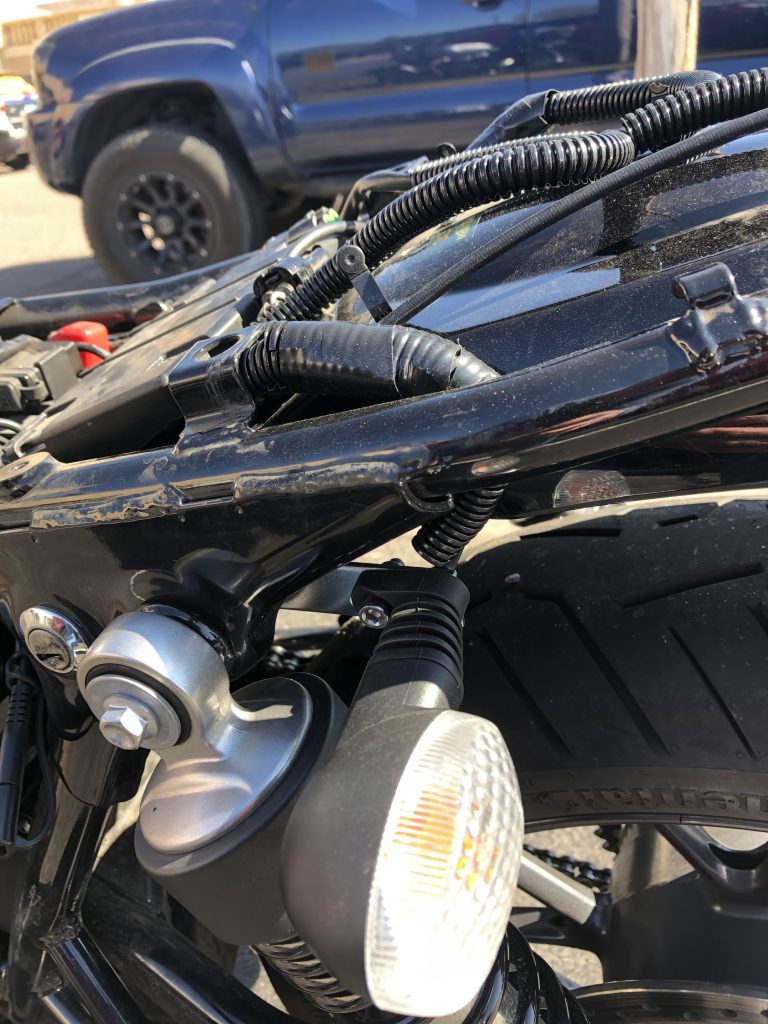 2018 Street Twin - Left Turn Signal Relocation